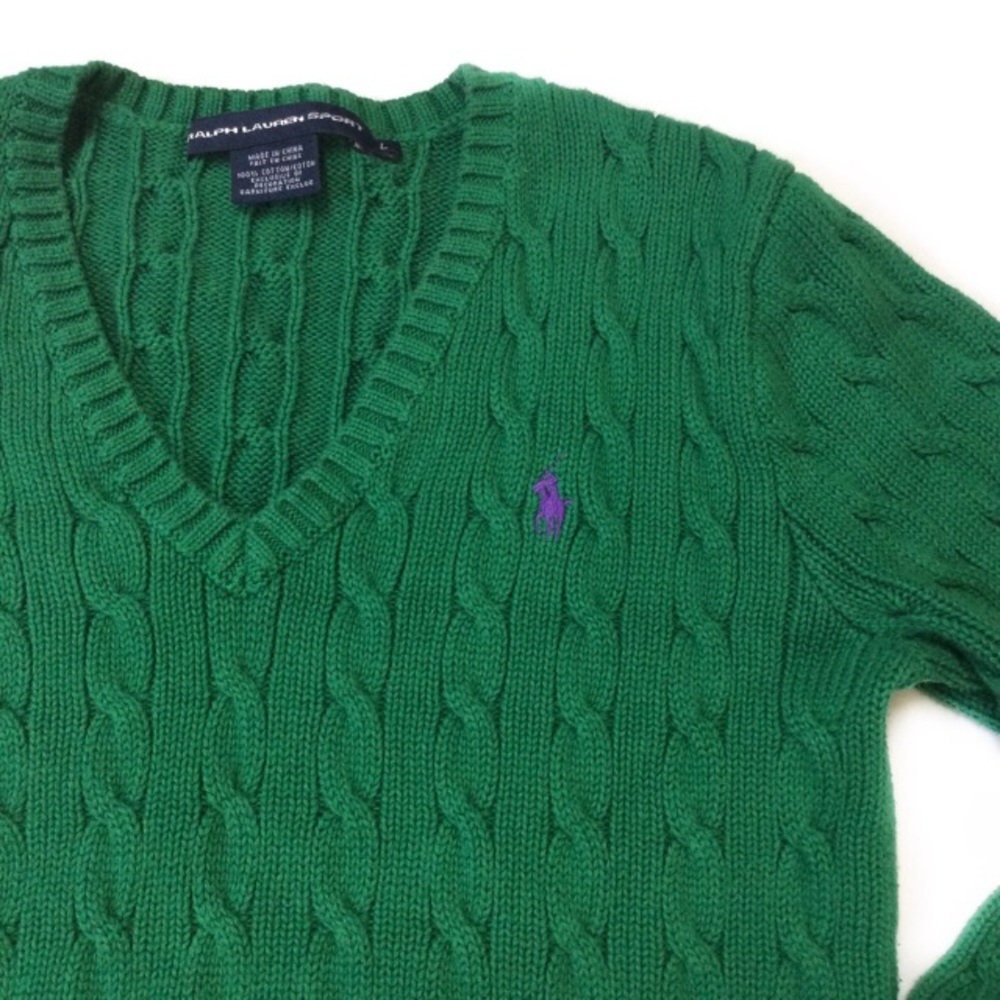 ❄️Ralph Lauren knit sweater green L
